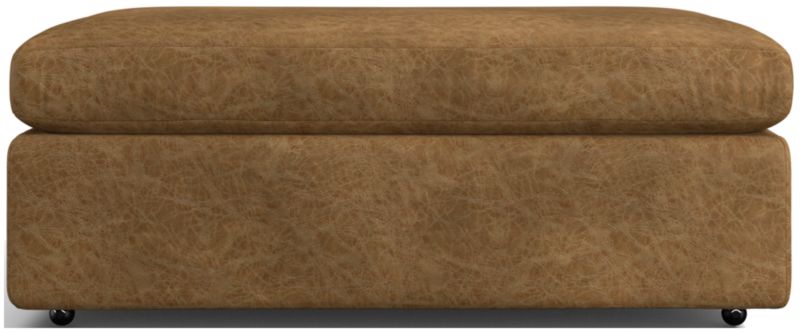 Lounge Leather Ottoman and a Half - image 0 of 2