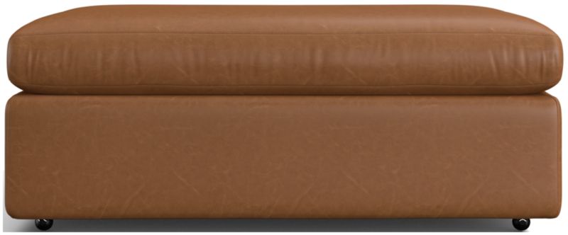 Lounge Leather Ottoman and a Half - image 0 of 2