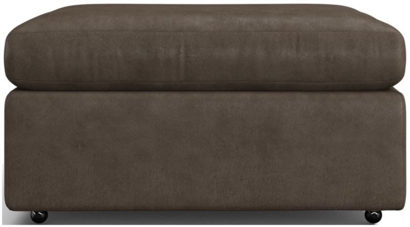 Lounge 32" Leather Ottoman - image 0 of 2