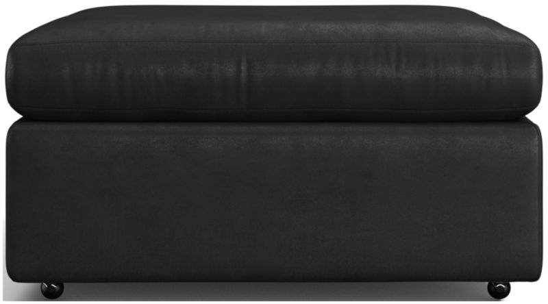 Lounge 32" Leather Ottoman - image 0 of 2