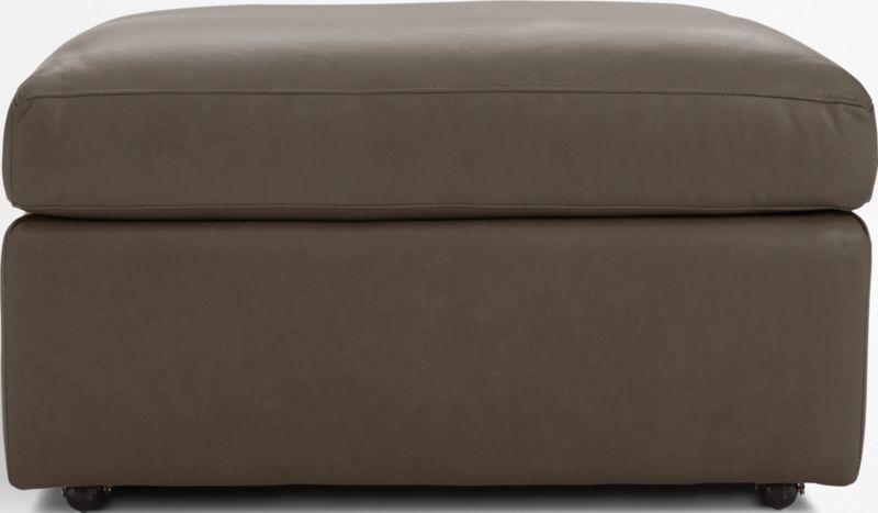 Lounge 32" Leather Ottoman - image 0 of 3