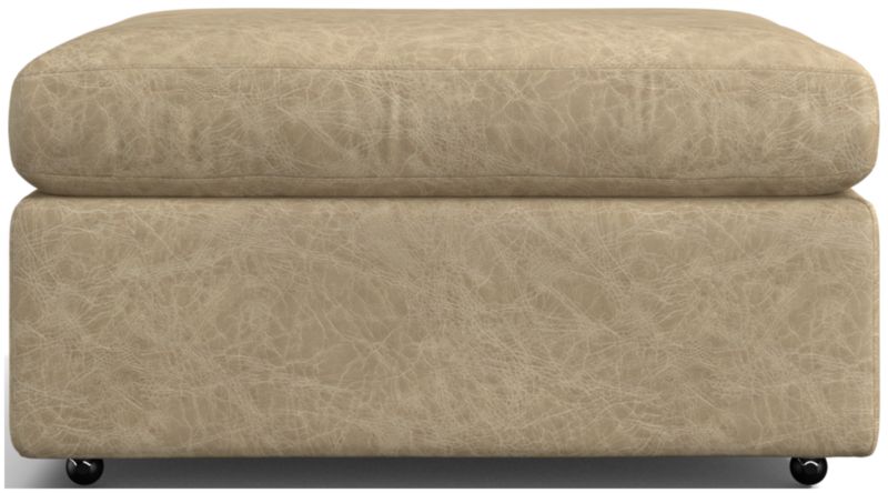 Lounge 32" Leather Ottoman - image 0 of 2