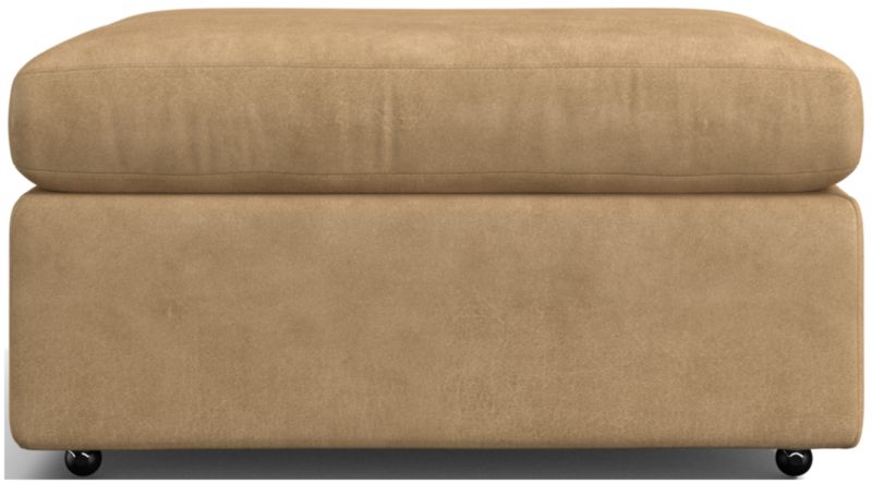 Lounge 32" Leather Ottoman - image 0 of 2