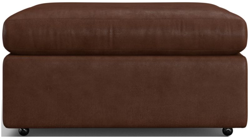 Lounge 32" Leather Ottoman - image 0 of 2