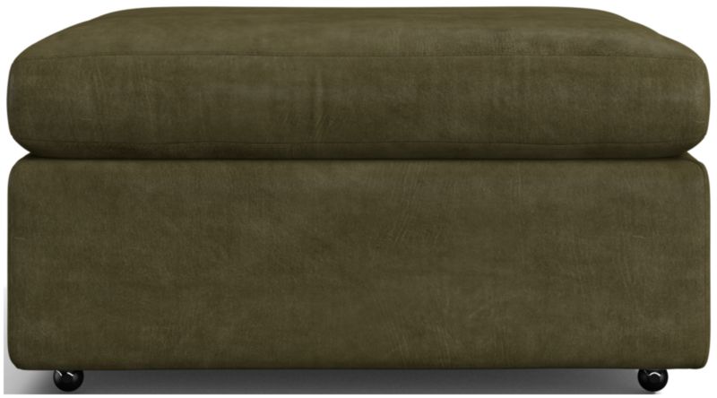 Lounge 32" Leather Ottoman - image 0 of 2