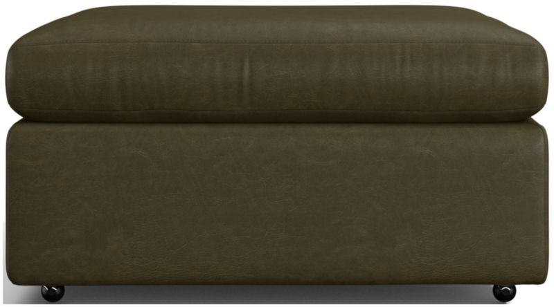 Lounge 32" Leather Ottoman - image 0 of 2