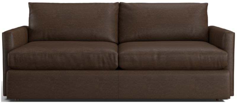 Lounge Deep Leather Sofa 83" - image 0 of 3