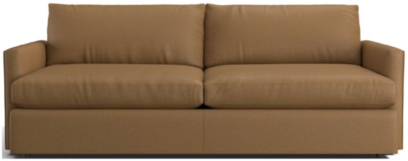 Lounge Deep Leather Sofa 93" - image 0 of 9