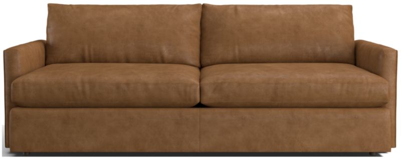 Lounge Deep Leather Sofa 93" - image 0 of 8