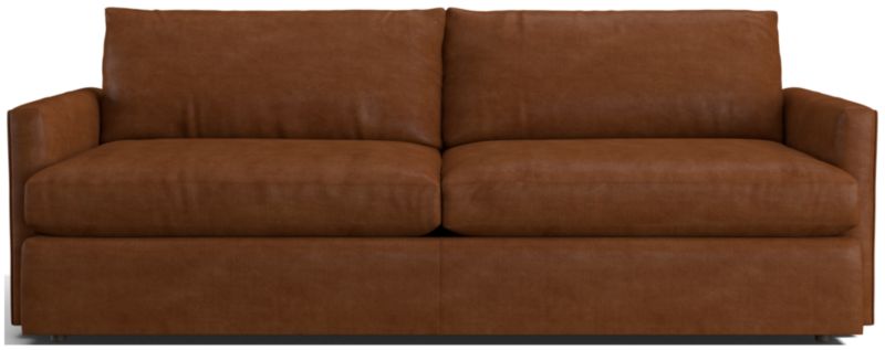 Lounge Deep Leather Sofa 93" - image 0 of 8