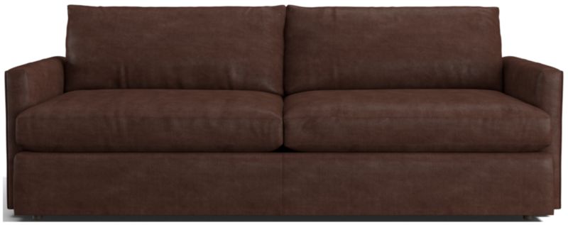 Lounge Deep Leather Sofa 93" - image 0 of 8