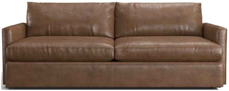 Lounge Deep Leather Sofa 93" - image 0 of 8