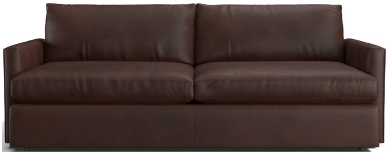 Lounge Deep Leather Sofa 93" - image 0 of 8