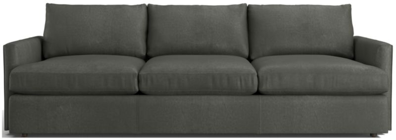 Lounge Deep Leather 3-Seat Grande Sofa 105" - image 0 of 4