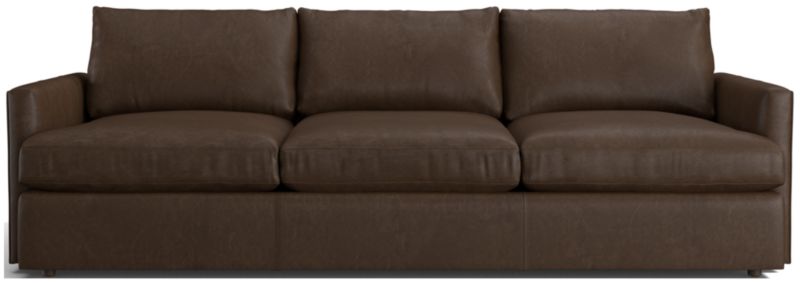 Lounge Deep Leather 3-Seat Grande Sofa 105" - image 0 of 3