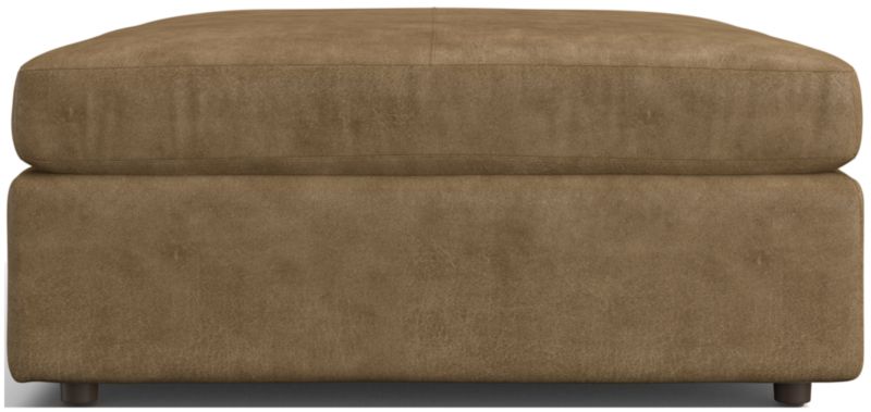 Lounge 44" Leather Square Cocktail Ottoman - image 0 of 2