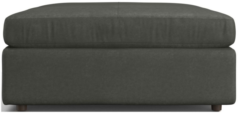 Lounge 44" Leather Square Cocktail Ottoman - image 0 of 3