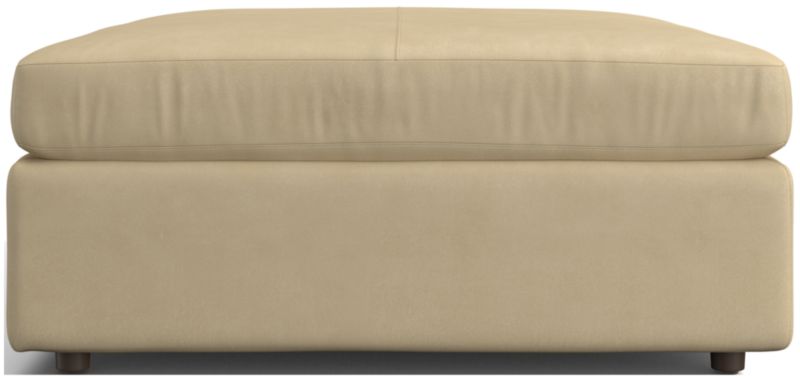 Lounge 44" Leather Square Cocktail Ottoman - image 0 of 2