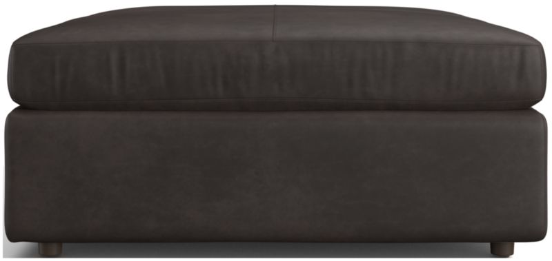 Lounge 44" Leather Square Cocktail Ottoman - image 0 of 2