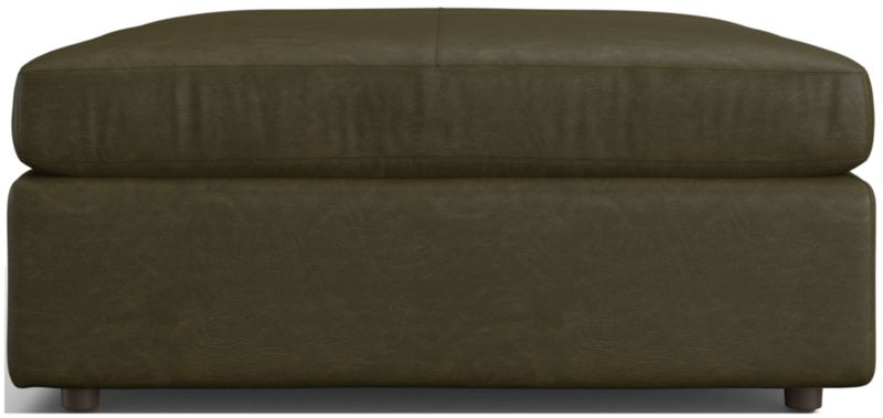 Lounge 44" Leather Square Cocktail Ottoman - image 0 of 2