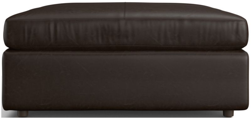 Lounge 44" Leather Square Cocktail Ottoman - image 0 of 2