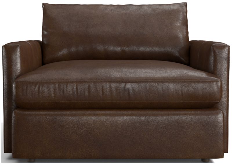 Lounge Deep Leather Chair and a Half - image 0 of 2