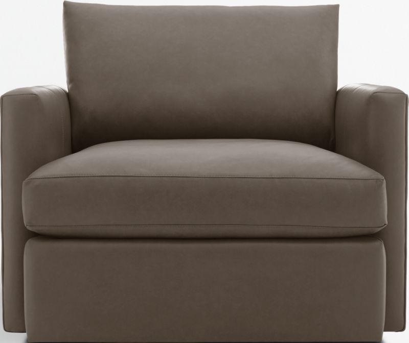 Lounge Deep Leather Swivel Chair - image 0 of 3