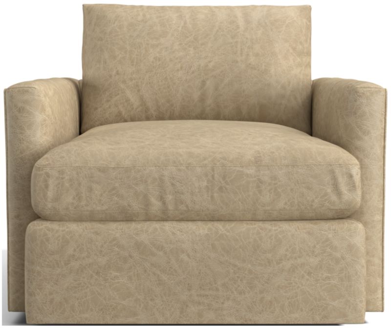 Lounge Deep Leather Swivel Chair - image 0 of 2