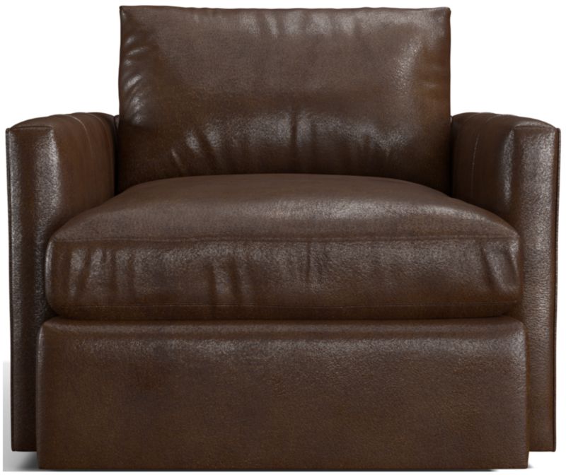 Lounge Deep Leather Swivel Chair - image 0 of 2