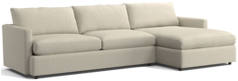 Lounge 2-Piece Sectional Sofa with Chaise Lounge + Reviews | Crate & Barrel