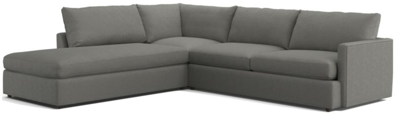 Lounge 3-Piece Left-Arm Bumper Sectional Sofa - image 0 of 11