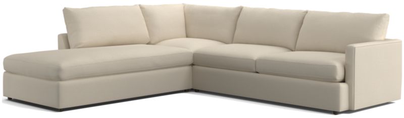 Lounge 3-Piece Left-Arm Bumper Sectional Sofa - image 0 of 11