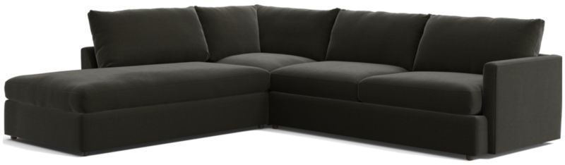 Lounge 3-Piece Left-Arm Bumper Sectional Sofa - image 0 of 13