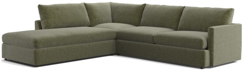 Lounge 3-Piece Left-Arm Bumper Sectional Sofa - image 0 of 13