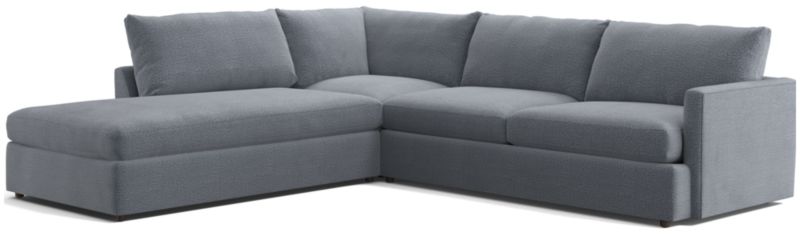 Lounge 3-Piece Left-Arm Bumper Sectional Sofa - image 0 of 12