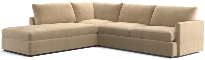 Lounge 3-Piece Left-Arm Bumper Sectional Sofa - image 0 of 11