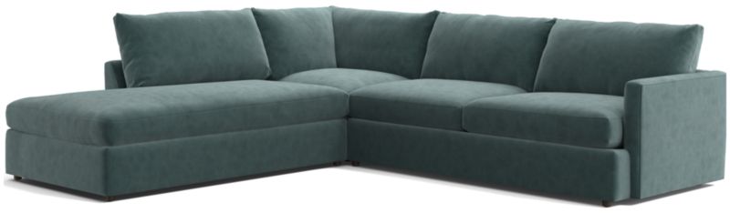 Lounge 3-Piece Left-Arm Bumper Sectional Sofa - image 0 of 12