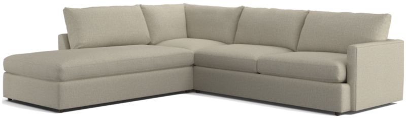 Lounge 3-Piece Left-Arm Bumper Sectional Sofa - image 0 of 12