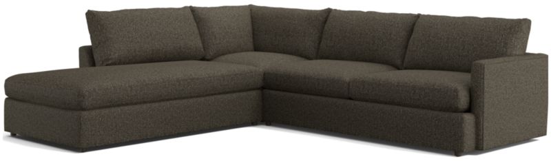 Lounge 3-Piece Left-Arm Bumper Sectional Sofa - image 0 of 12