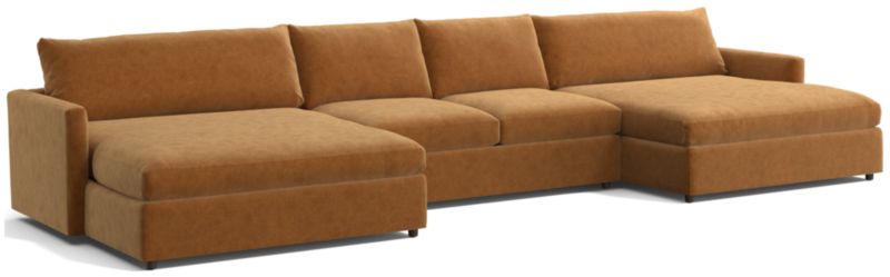 Lounge 3-Piece Double Chaise Sectional Sofa - image 0 of 13