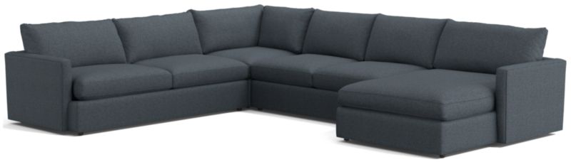 Lounge 4-Piece L-Shaped Sectional Sofa with Right-Arm Storage Chaise - image 0 of 12