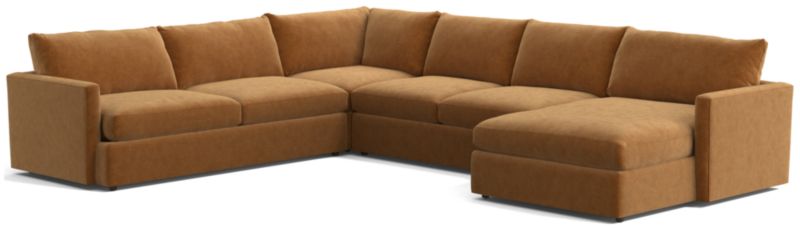 Lounge 4-Piece L-Shaped Sectional Sofa with Right-Arm Storage Chaise - image 0 of 14