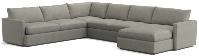 Lounge 4-Piece L-Shaped Sectional Sofa with Right-Arm Storage Chaise - image 0 of 12