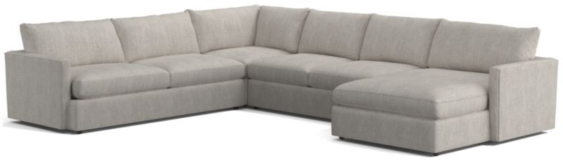 Lounge 4-Piece L-Shaped Sectional Sofa with Right-Arm Storage Chaise - image 0 of 13