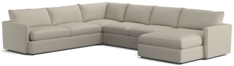 Lounge 4-Piece L-Shaped Sectional Sofa with Right-Arm Storage Chaise - image 0 of 12