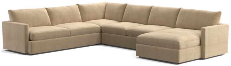 Lounge 4-Piece L-Shaped Sectional Sofa with Right-Arm Storage Chaise - image 0 of 12