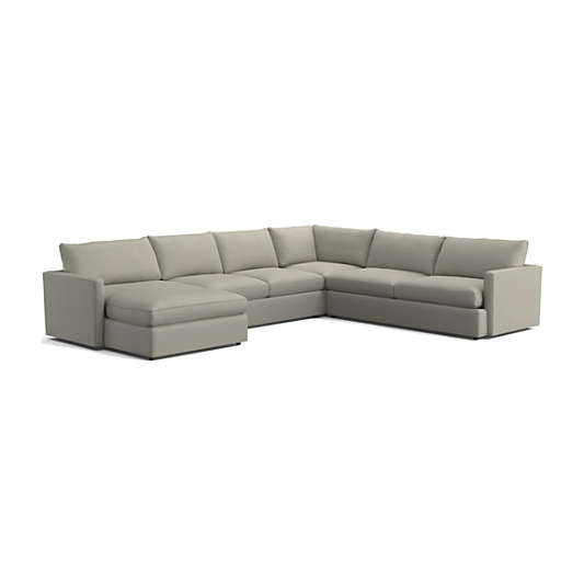 Lounge 4-Piece L-Shaped Sectional Sofa with Left-Arm Storage Chaise