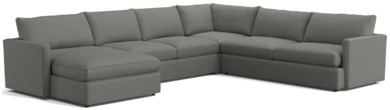 Lounge 4-Piece L-Shaped Sectional Sofa with Left-Arm Storage Chaise - image 0 of 13