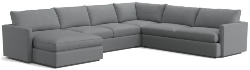 Lounge 4-Piece L-Shaped Sectional Sofa with Left-Arm Storage Chaise - image 0 of 13