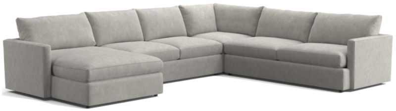 Lounge 4-Piece L-Shaped Sectional Sofa with Left-Arm Storage Chaise - image 0 of 13